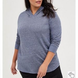 Torrid VINTAGE TRIBLEND JERSEY HOODIE